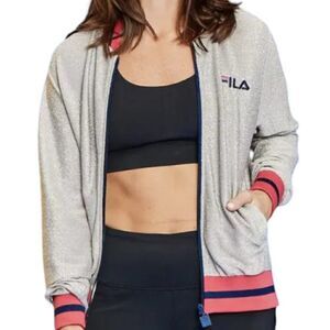 𝅺*nwt* soulcycle x fila • limited edition jacket
